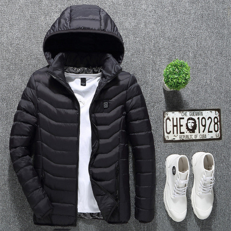 ❄️ Stay Warm Anywhere! USB Heated Jacket with 🔥 Multiple Heat Settings, 🎯 Targeted Heating Zones, 🔋 Long-Lasting Battery & 🎨 3 Stylish Colors