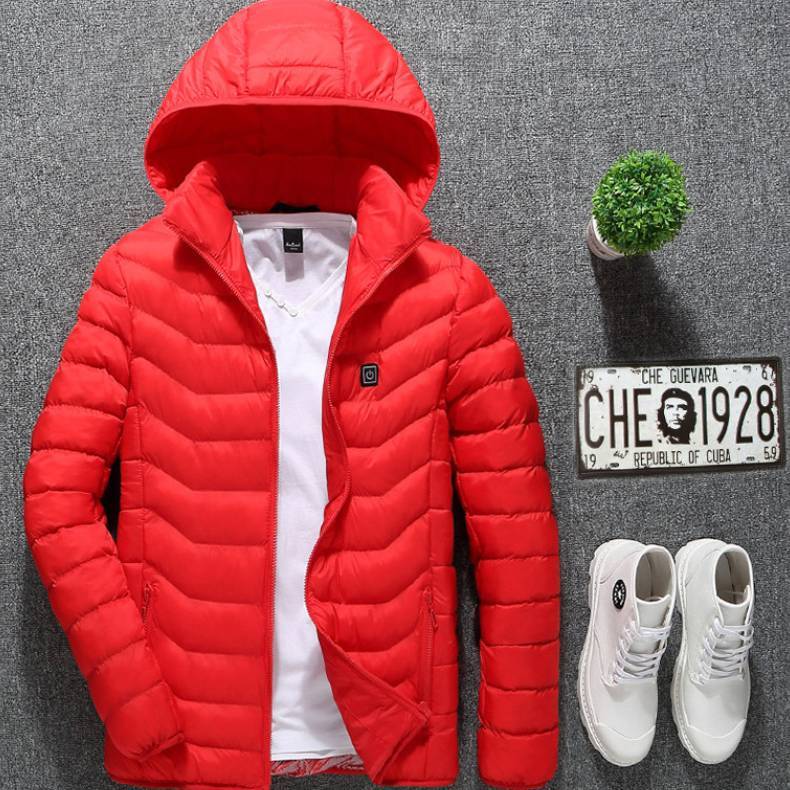 ❄️ Stay Warm Anywhere! USB Heated Jacket with 🔥 Multiple Heat Settings, 🎯 Targeted Heating Zones, 🔋 Long-Lasting Battery & 🎨 3 Stylish Colors