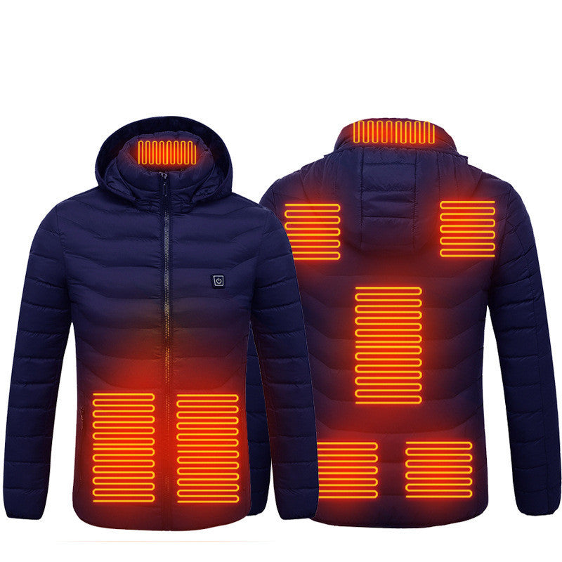 ❄️ Stay Warm Anywhere! USB Heated Jacket with 🔥 Multiple Heat Settings, 🎯 Targeted Heating Zones, 🔋 Long-Lasting Battery & 🎨 3 Stylish Colors