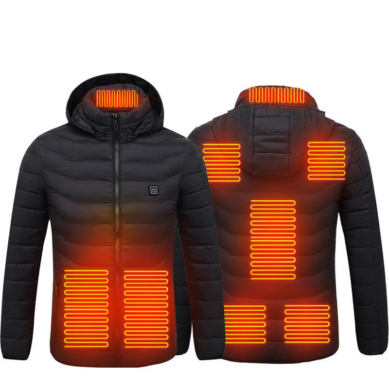 ❄️ Stay Warm Anywhere! USB Heated Jacket with 🔥 Multiple Heat Settings, 🎯 Targeted Heating Zones, 🔋 Long-Lasting Battery & 🎨 3 Stylish Colors