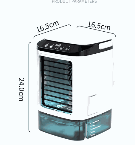 ArcticMist USB-powered air cooler beside a bed